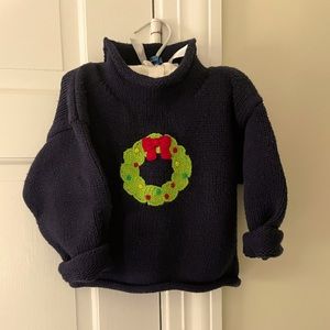 Red Wagon Holiday Wreath Sweater-24months